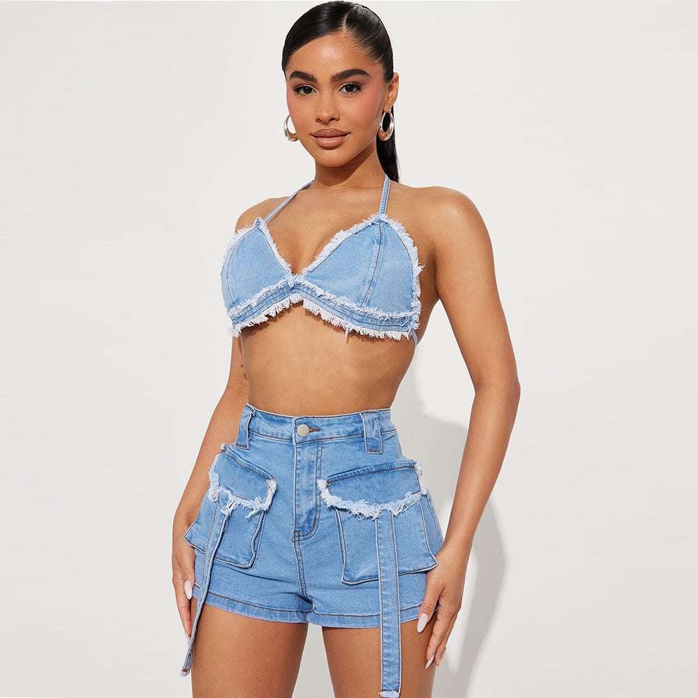 Nikole Denim Suit