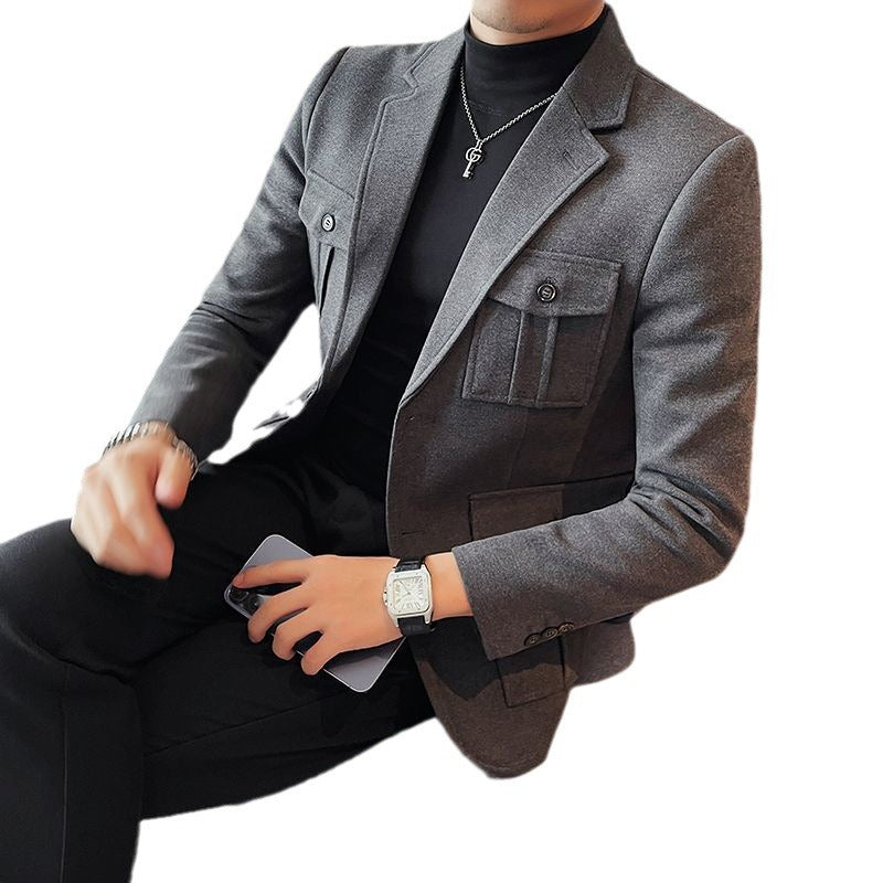 Men's Single-breasted Suit Jacket