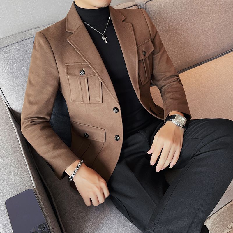 Men's Single-breasted Suit Jacket