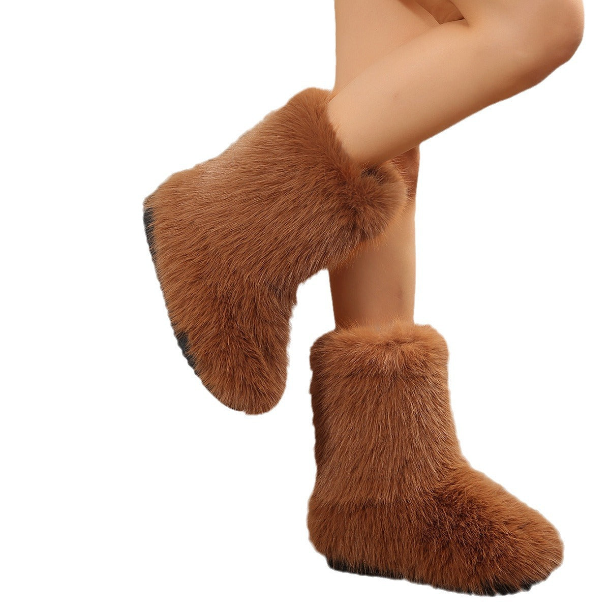 Mid-calf Plush Boots