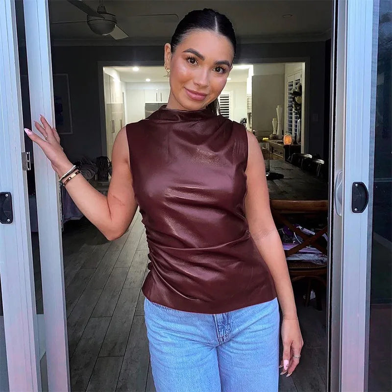 Leather Top