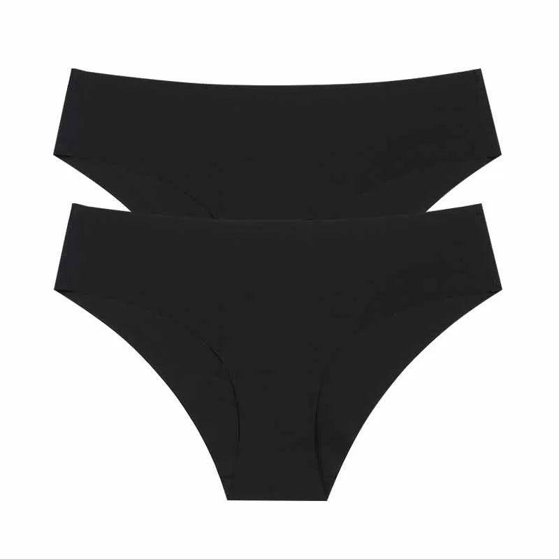 2Pcs seamless low-rise underwear