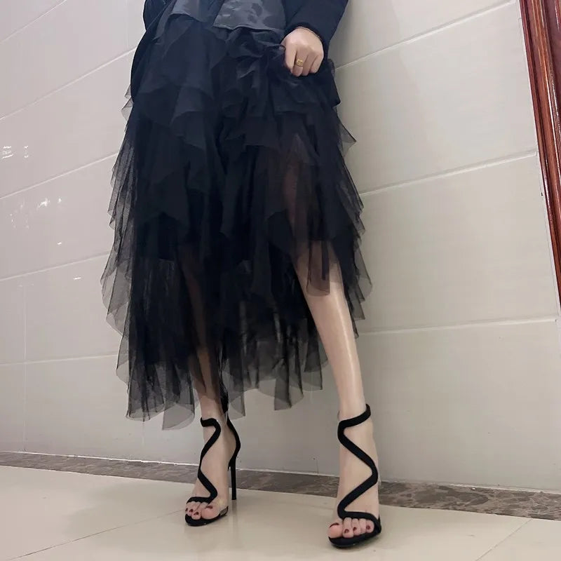 Transparent Black Stiletto
