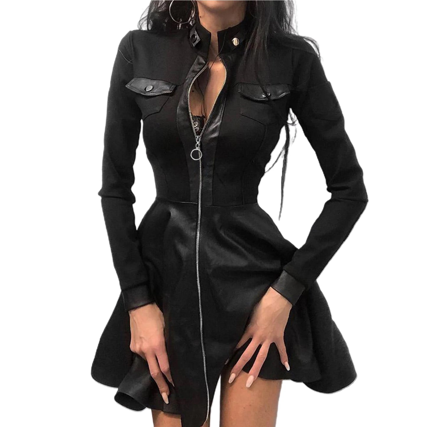 In the night jacket dress