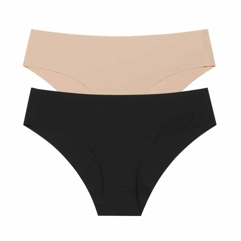 2Pcs seamless low-rise underwear