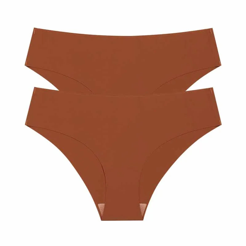 2Pcs seamless low-rise underwear
