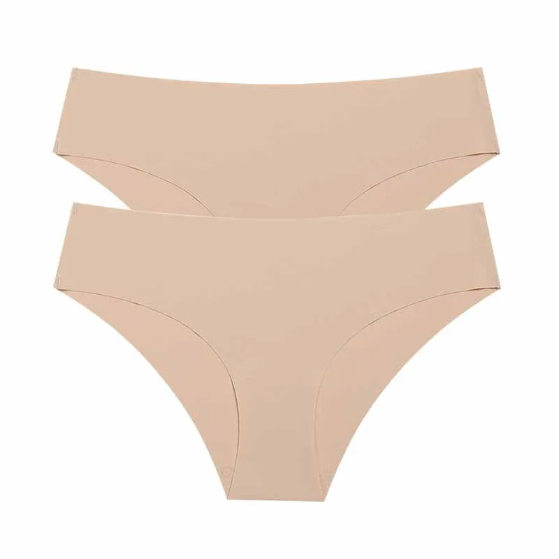 2Pcs seamless low-rise underwear