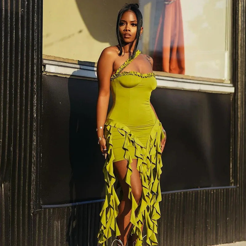Strapless Halter Party Dress