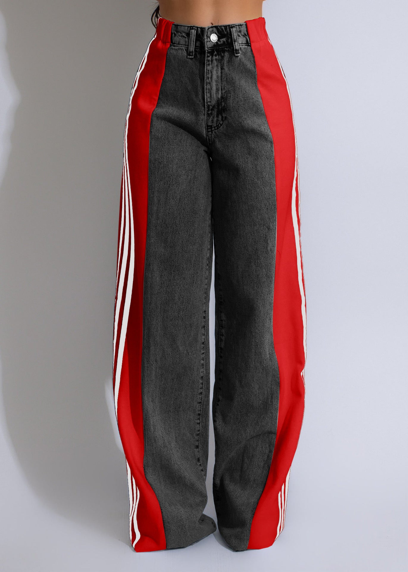 "Pin Striped" denim jeans