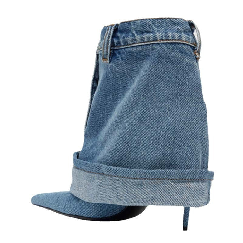Denim Ankle Boots