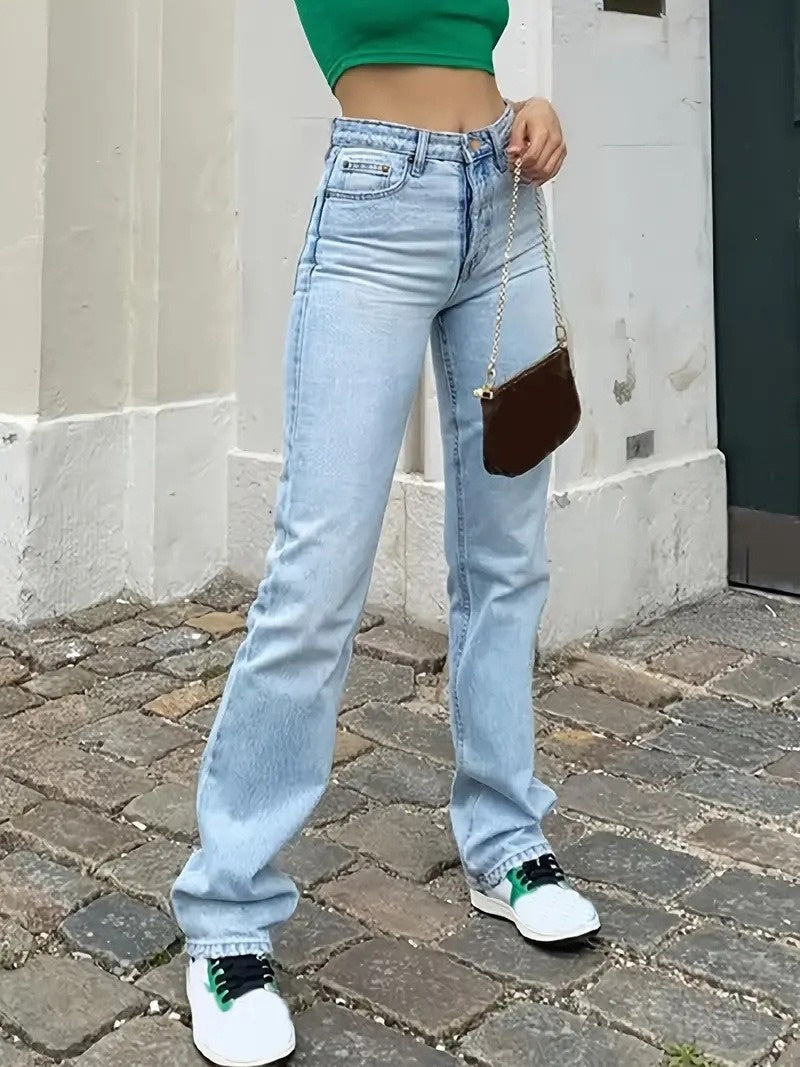 Slim Fit High Waist Stretch Jeans