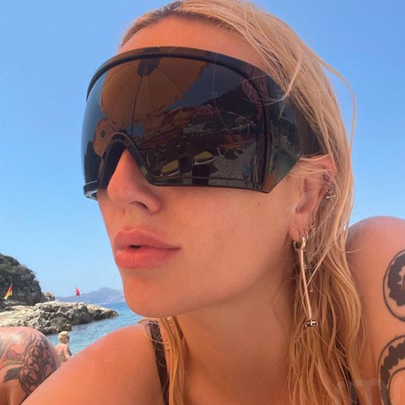 Large Rim Mask Sunglasses