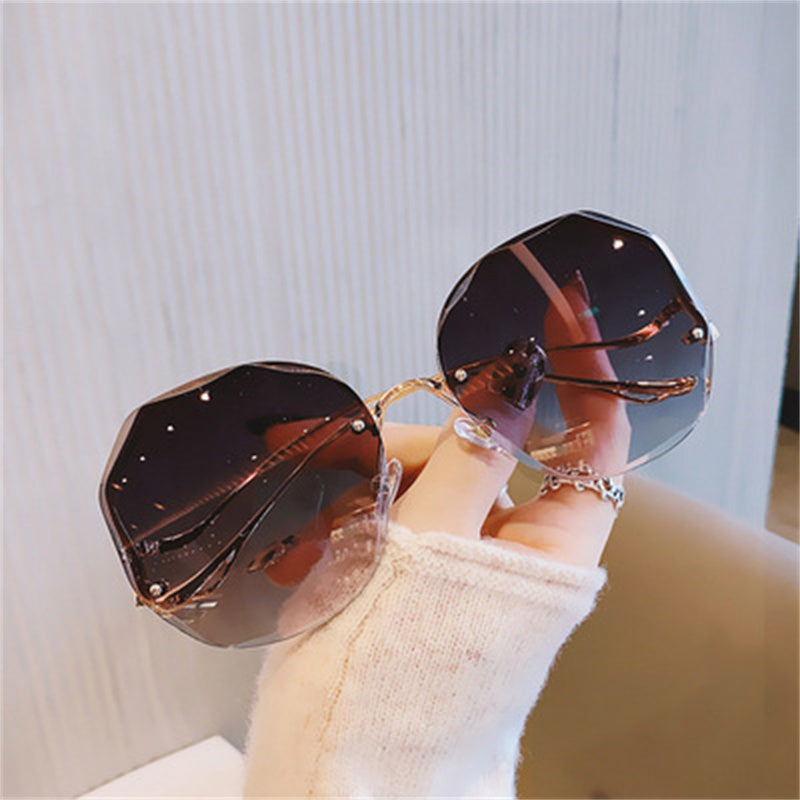 Anti-UV Rimless Glasses