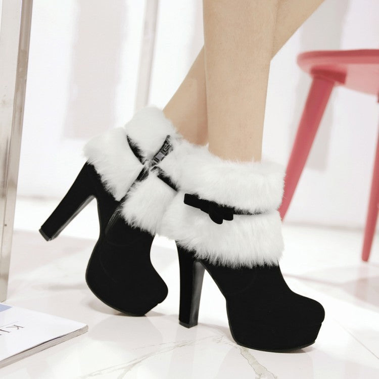 Plush Christmas Winter Boots