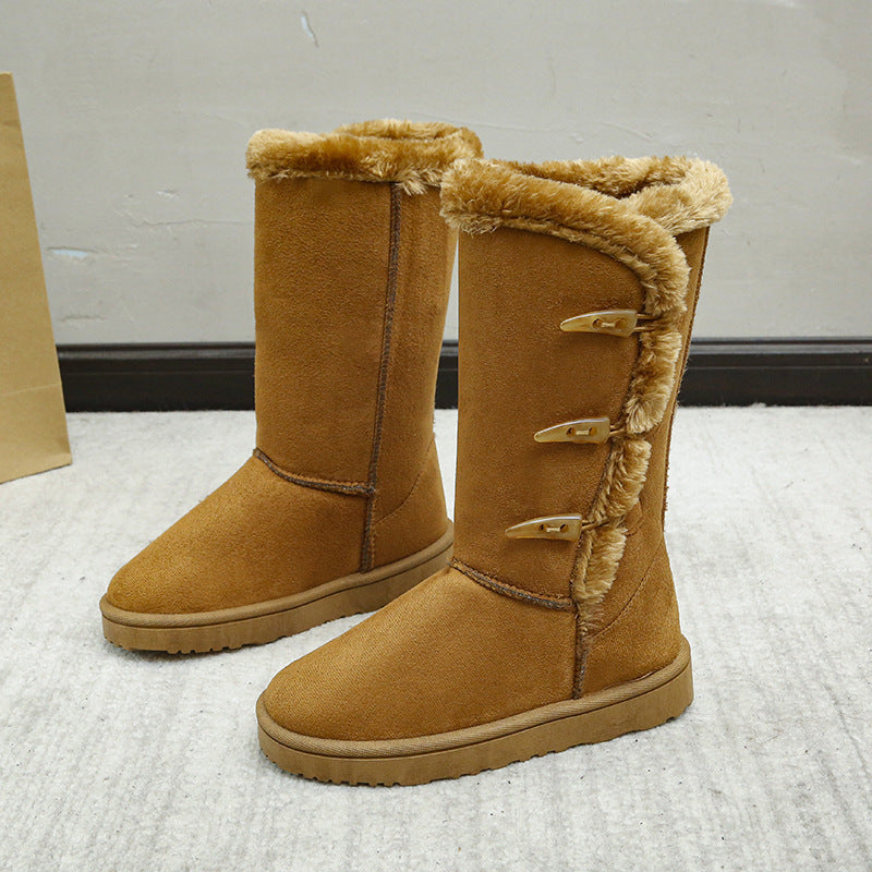 Thickened Mid-top Snow Boots