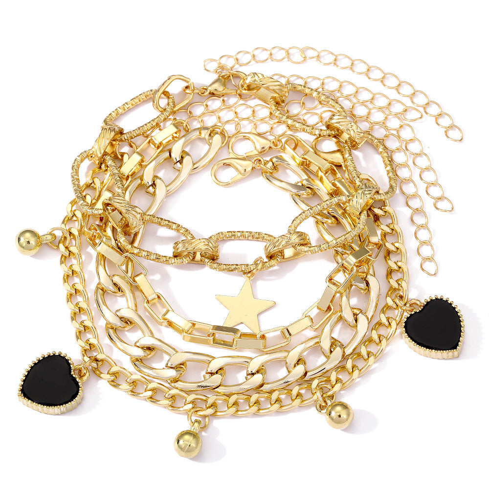 Black Heart Bracelet