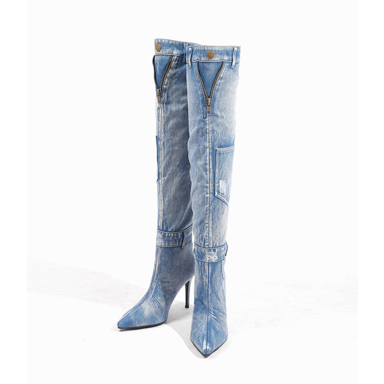 Denim Over The Knee