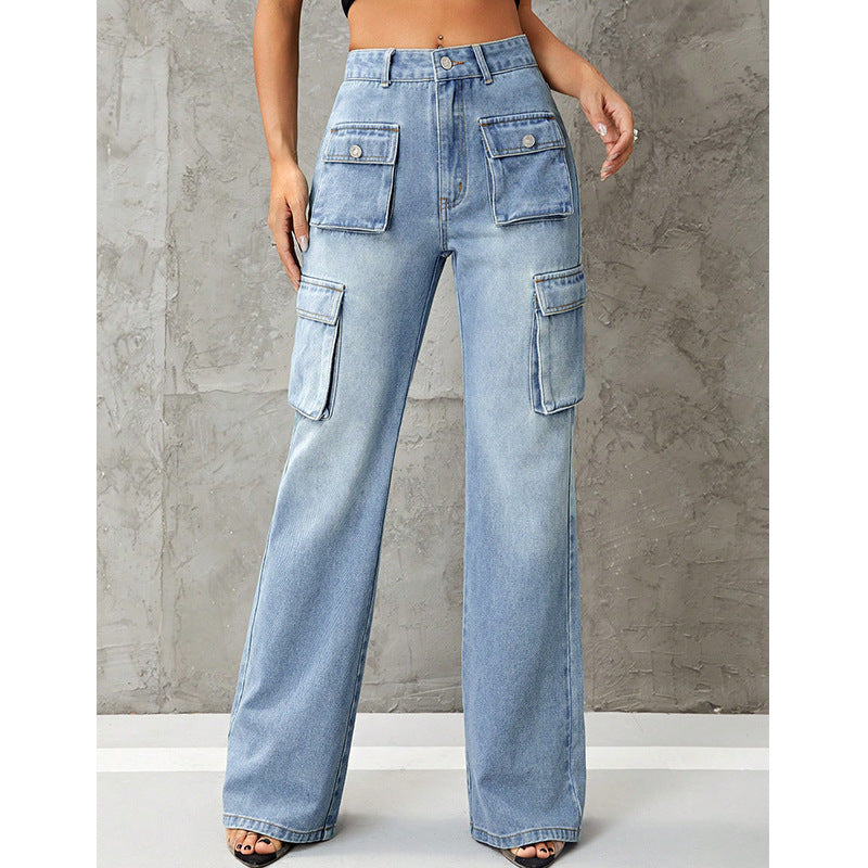 Slimming Denim Trousers