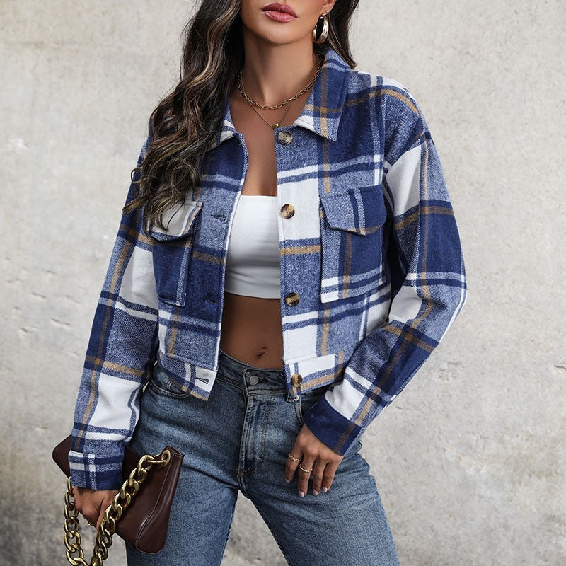 Plaid Crop