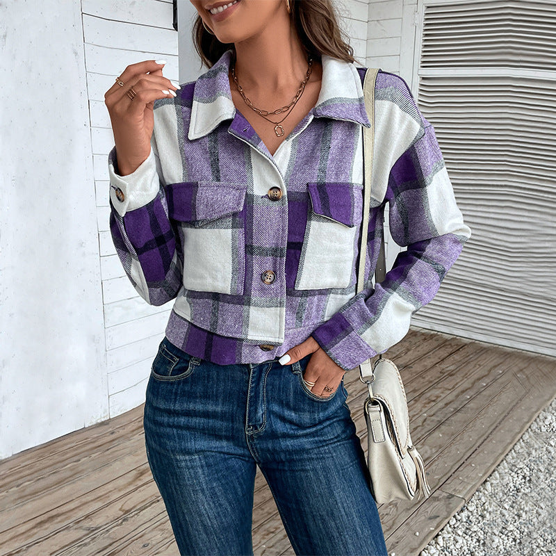 Plaid Crop
