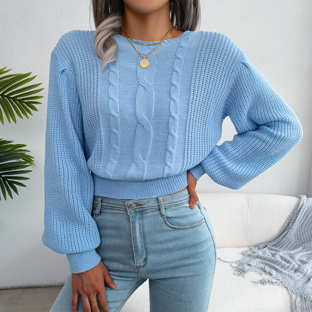 Sweater With Lantern Sleeves
