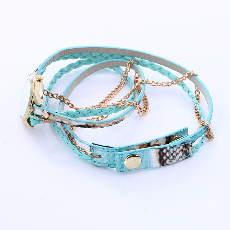 Multicolor Surface Bracelet Quartz Watch