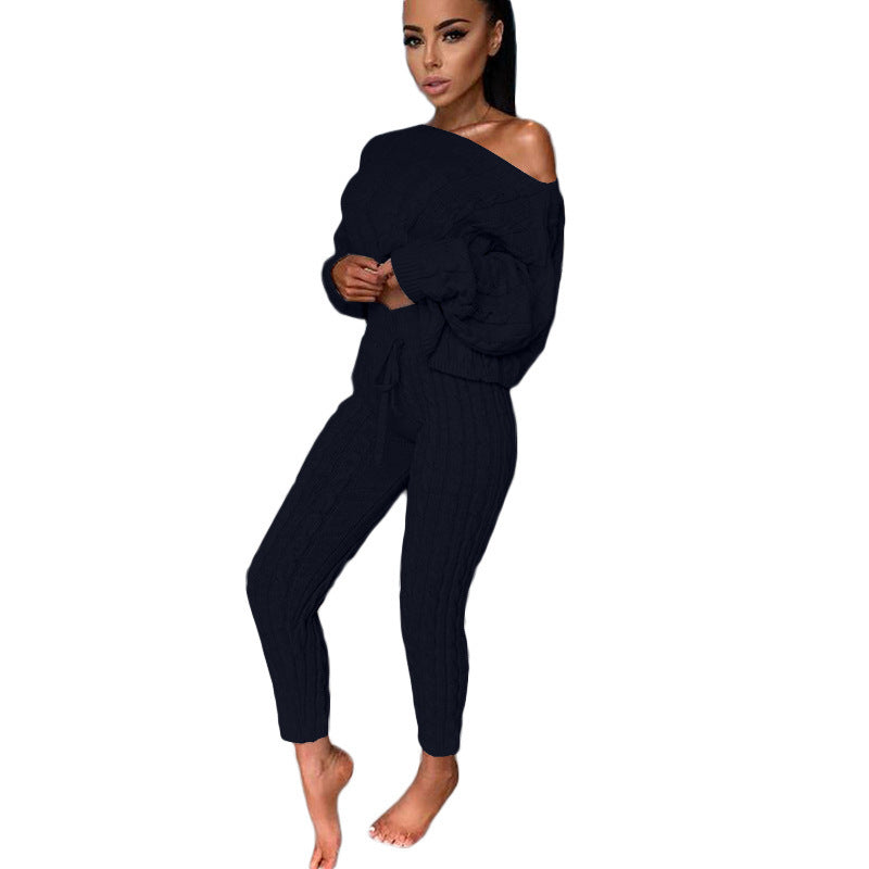 Knitted Tracksuit Two Piece