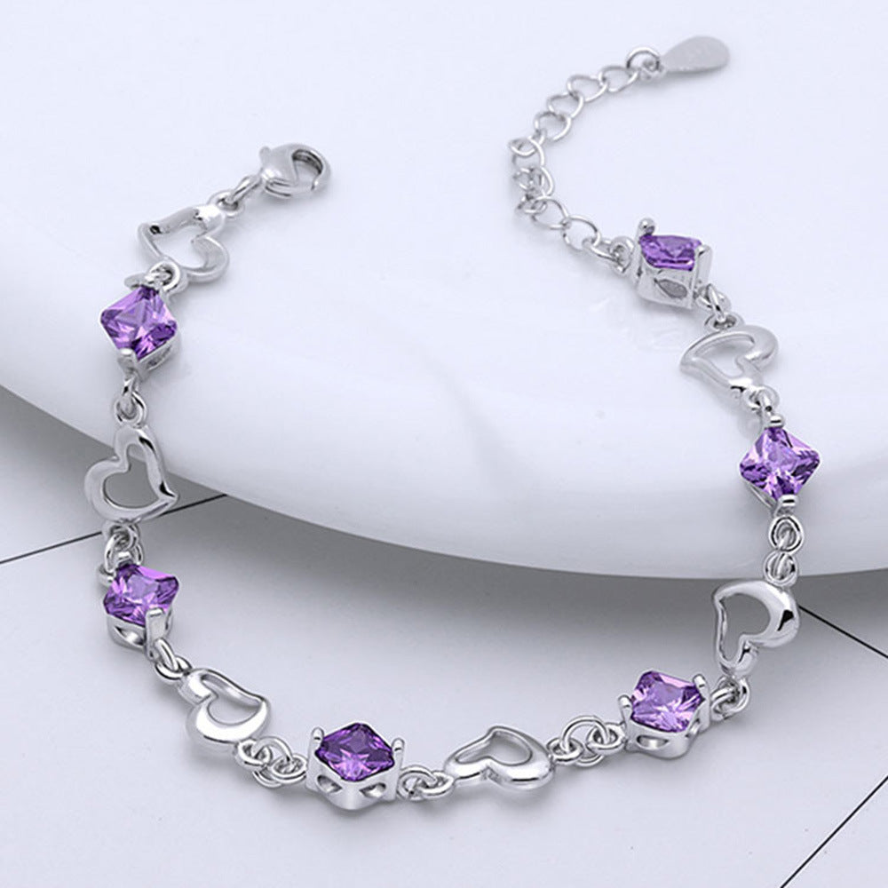 Heart Bracelet Silver-plated