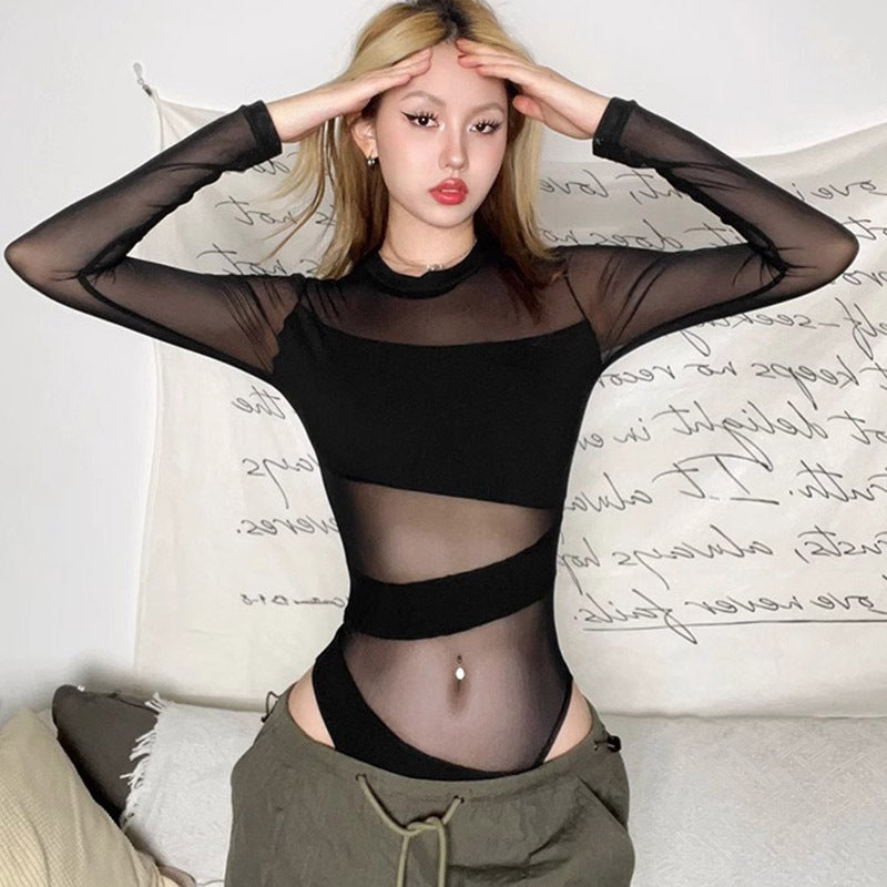 Sheered bodysuit