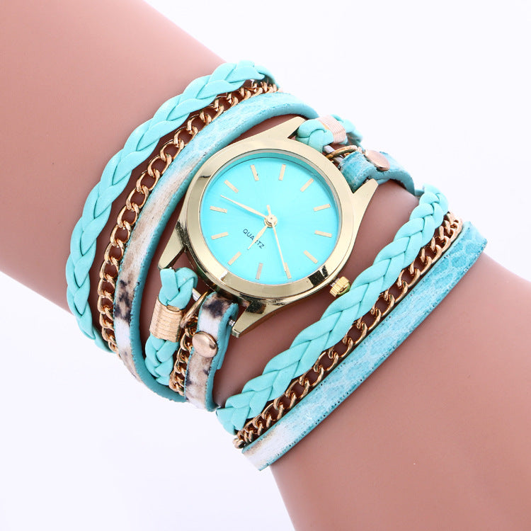 Multicolor Surface Bracelet Quartz Watch