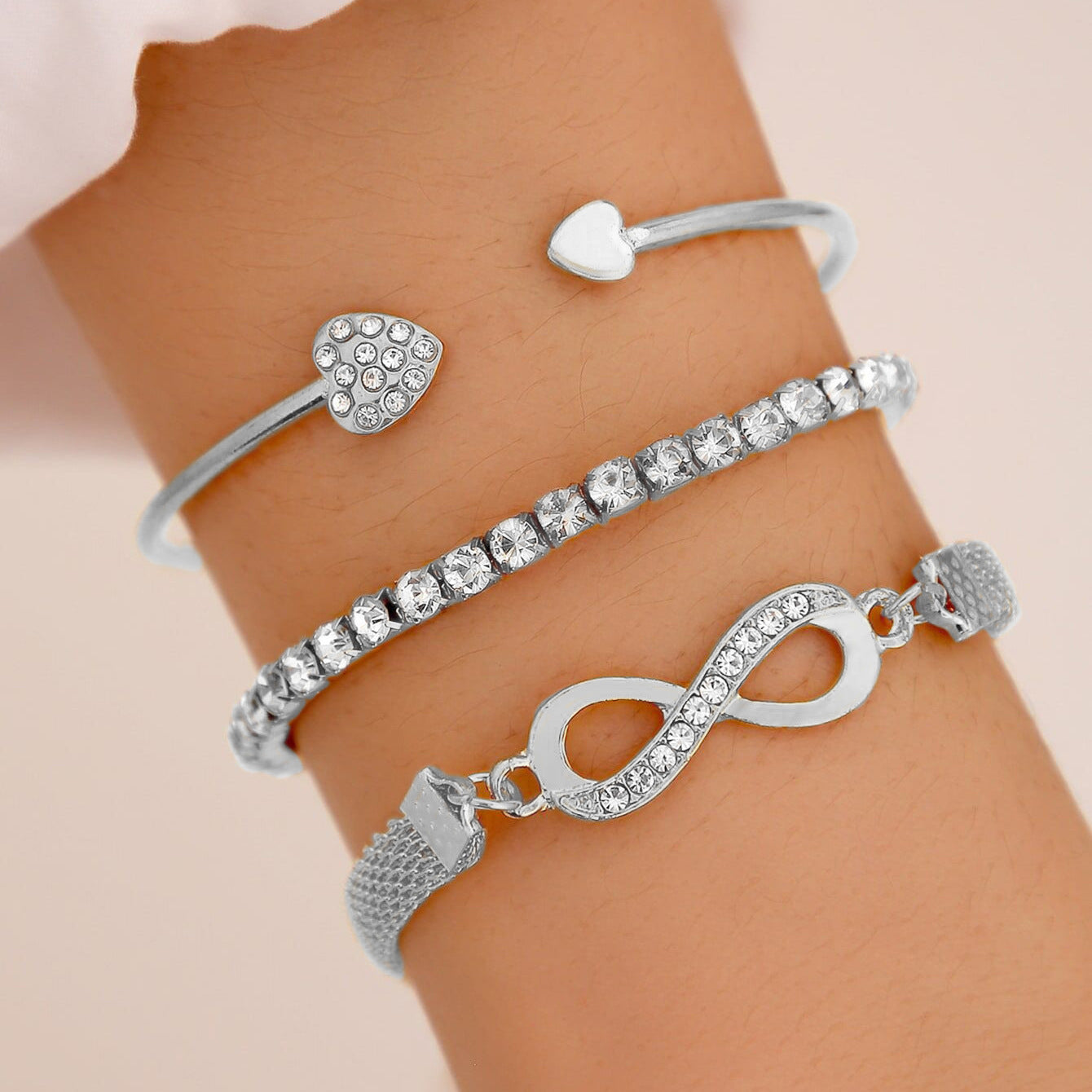 Heart Bracelet Three-piece