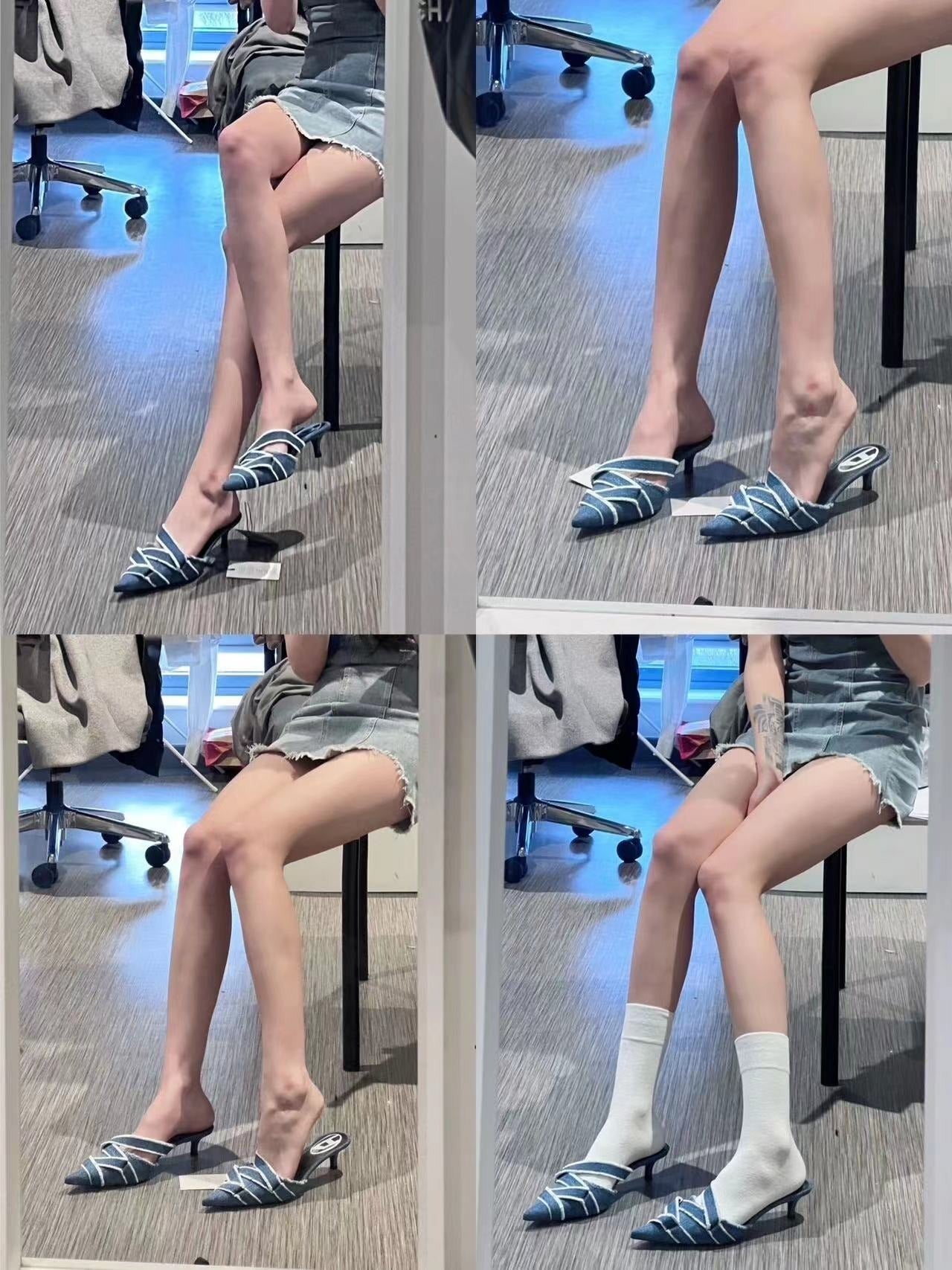 Pointed Toe Sliders
