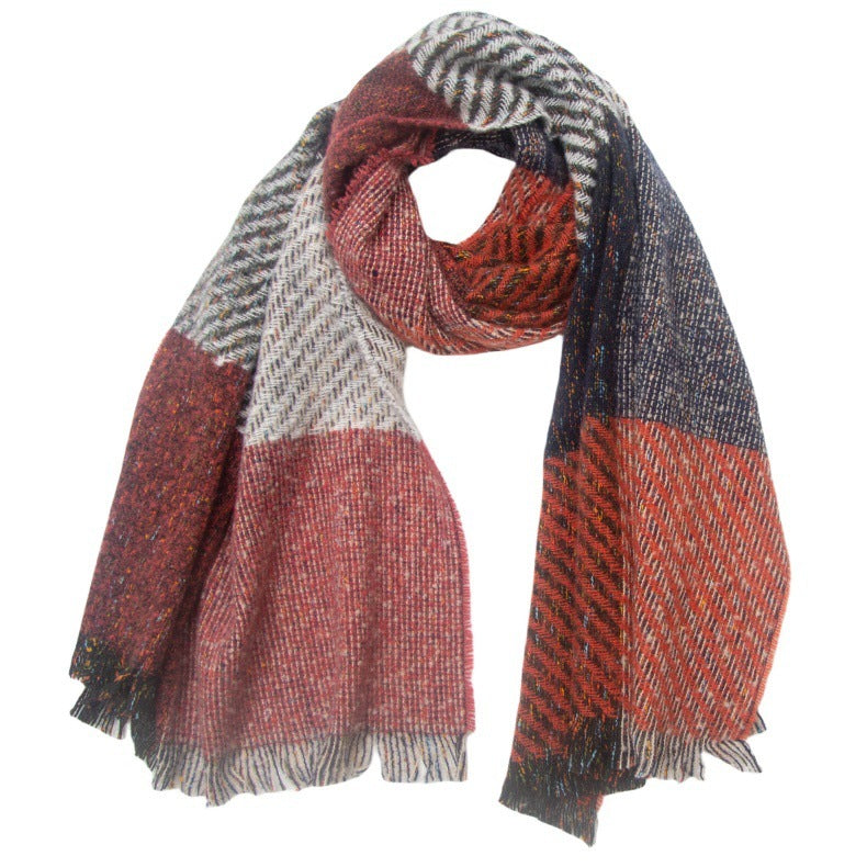 Large Plaid Scarf Shawl