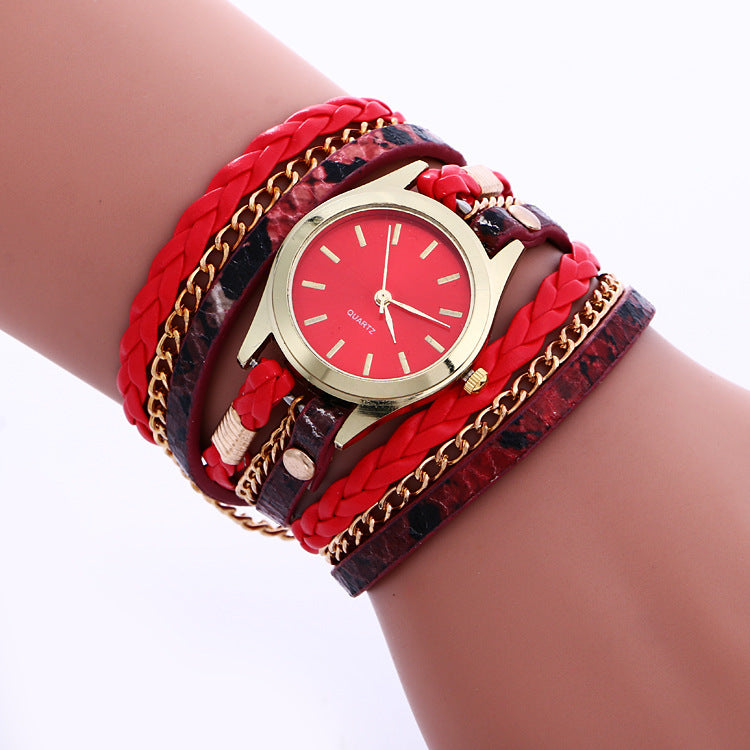 Multicolor Surface Bracelet Quartz Watch