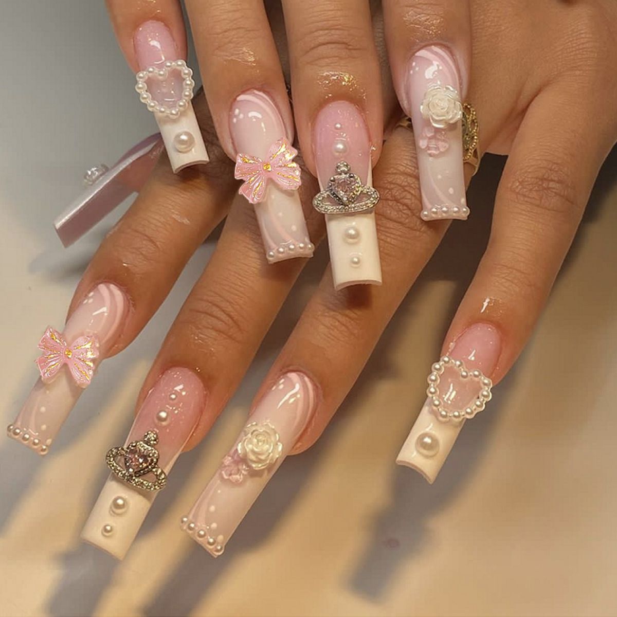 Multi-diamond Nails