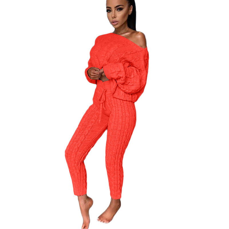 Knitted Tracksuit Two Piece