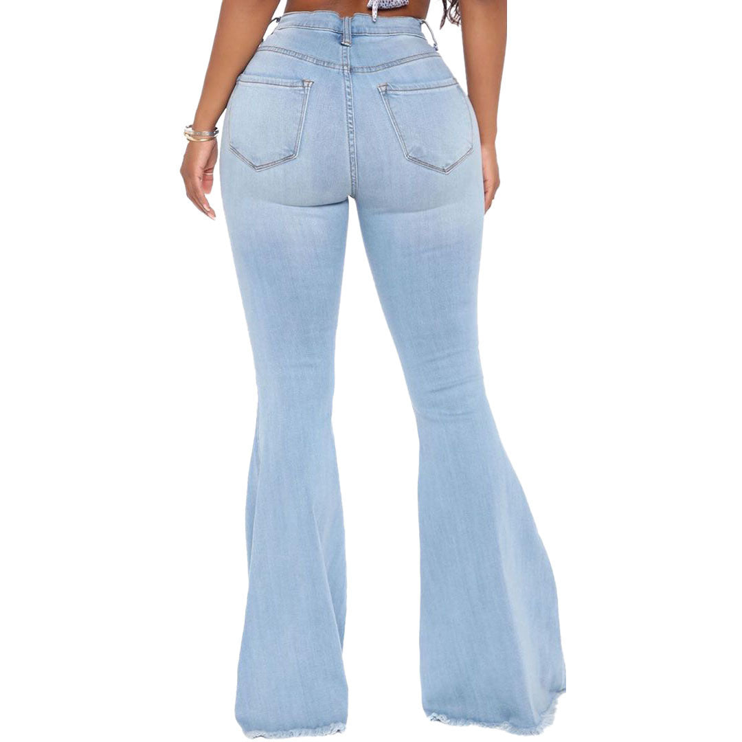 Denim Flared Pants