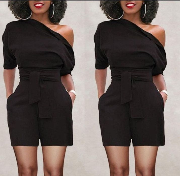 One-piece Shorts Suit