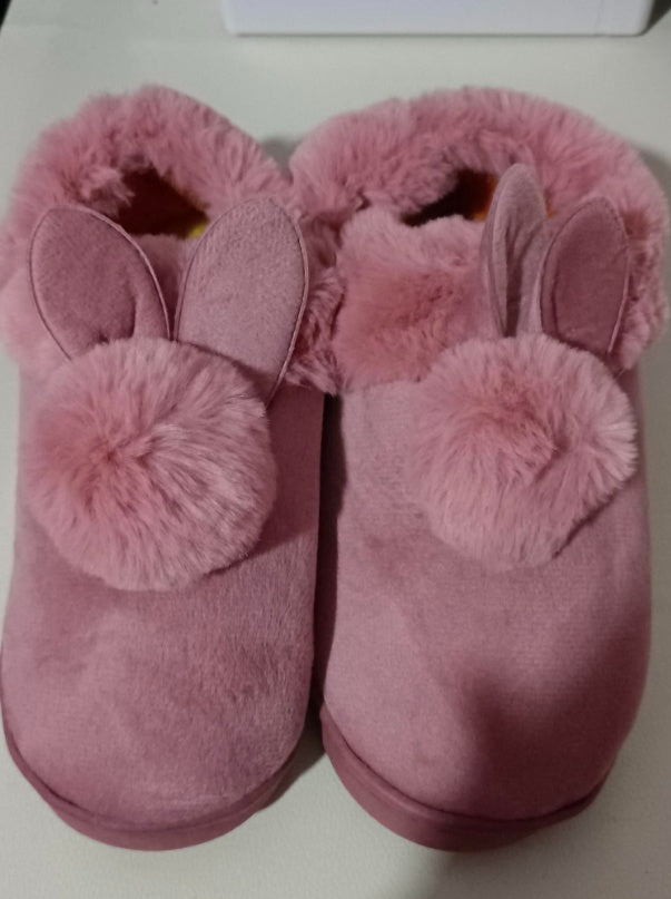 Rabbit Fur Slippers
