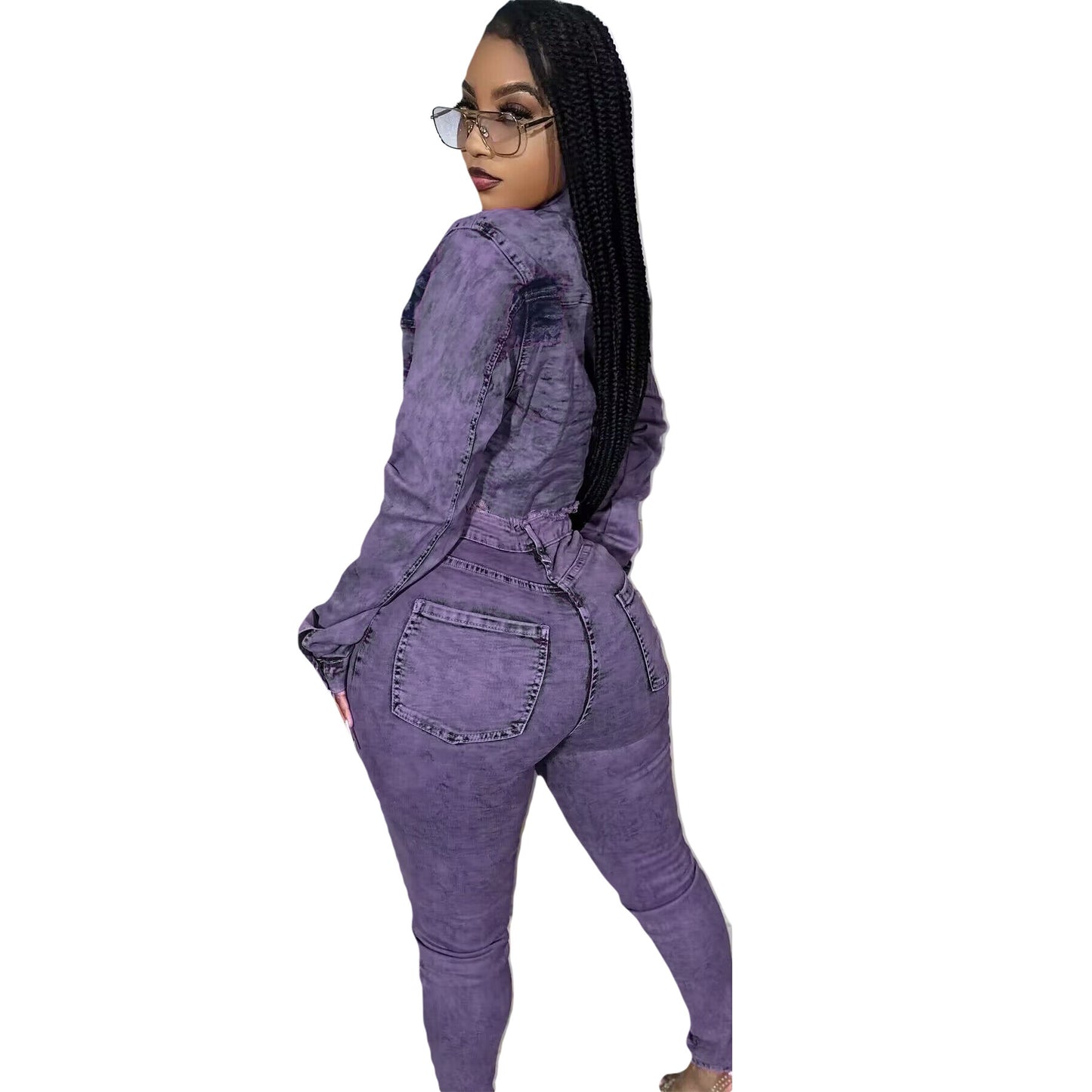 Stretch Denim Suit