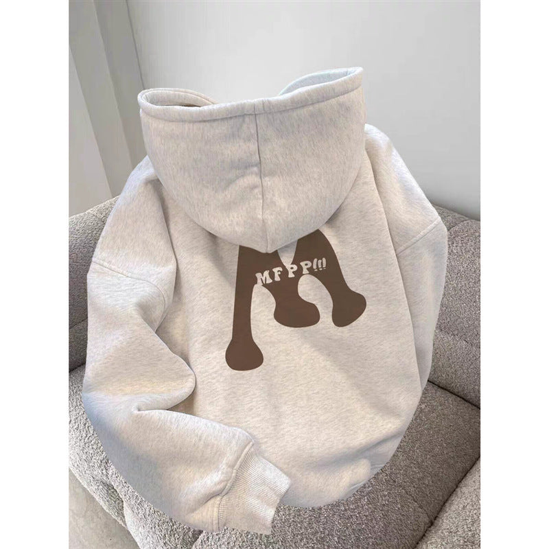 Fleece-lined Thickened Hooded