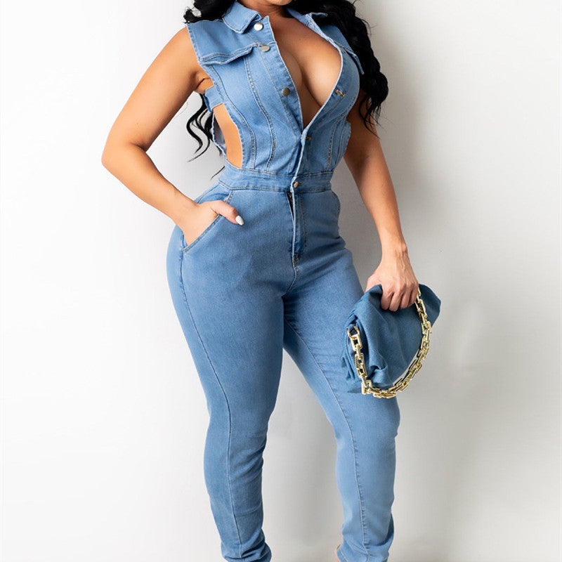 Denim Slim Fit Bodysuit