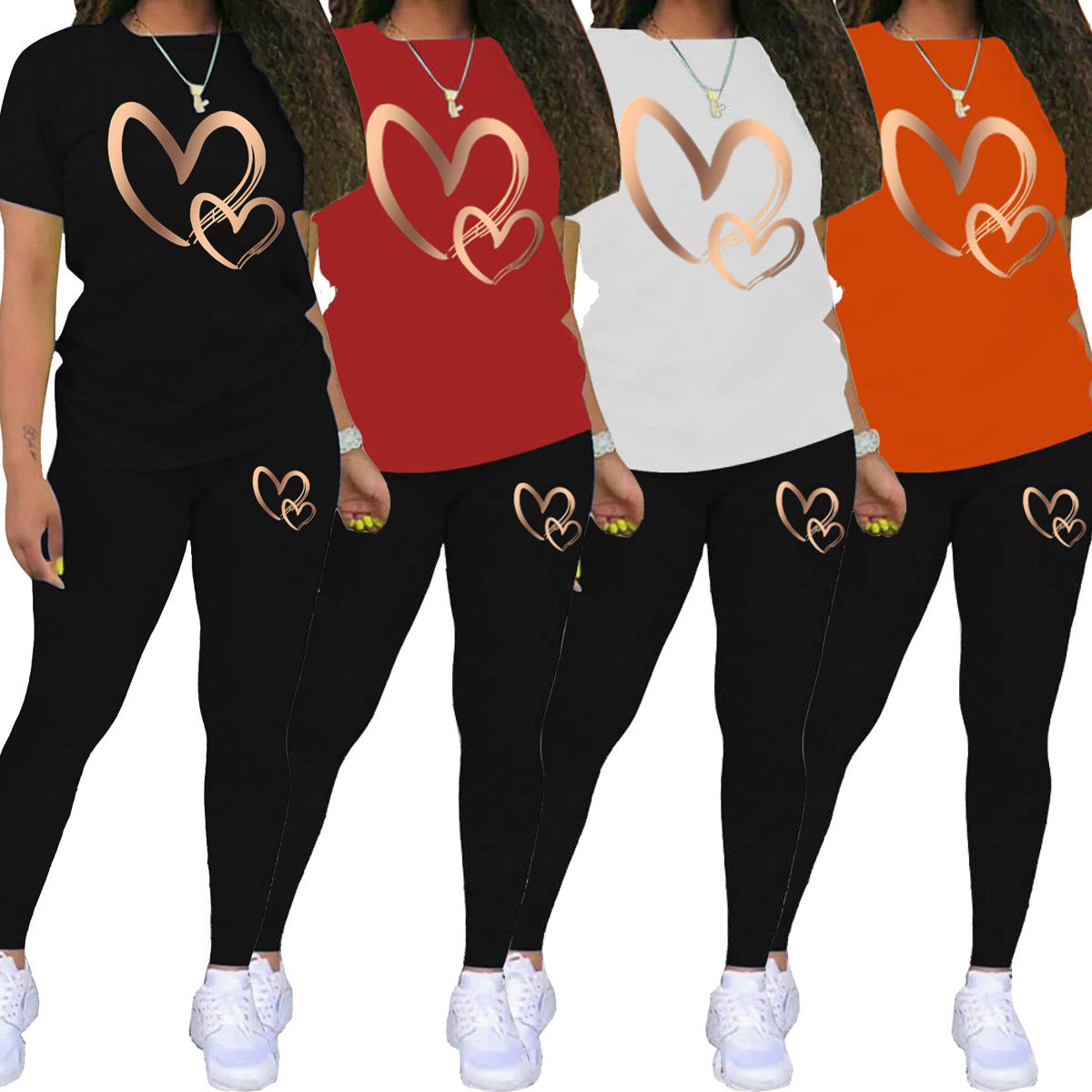 Mind Heart Casual Suit Short Sleeve