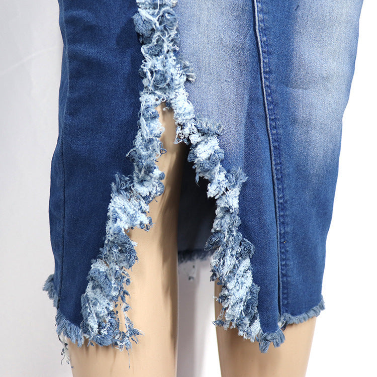 Denim Skirt Suit