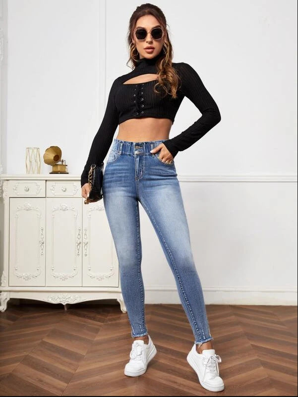High Elastic Tight Jeans