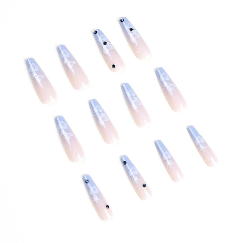 Peach Heart Nails
