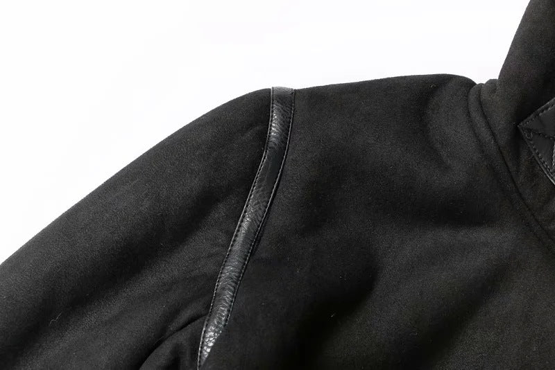 Suede Fur Coat