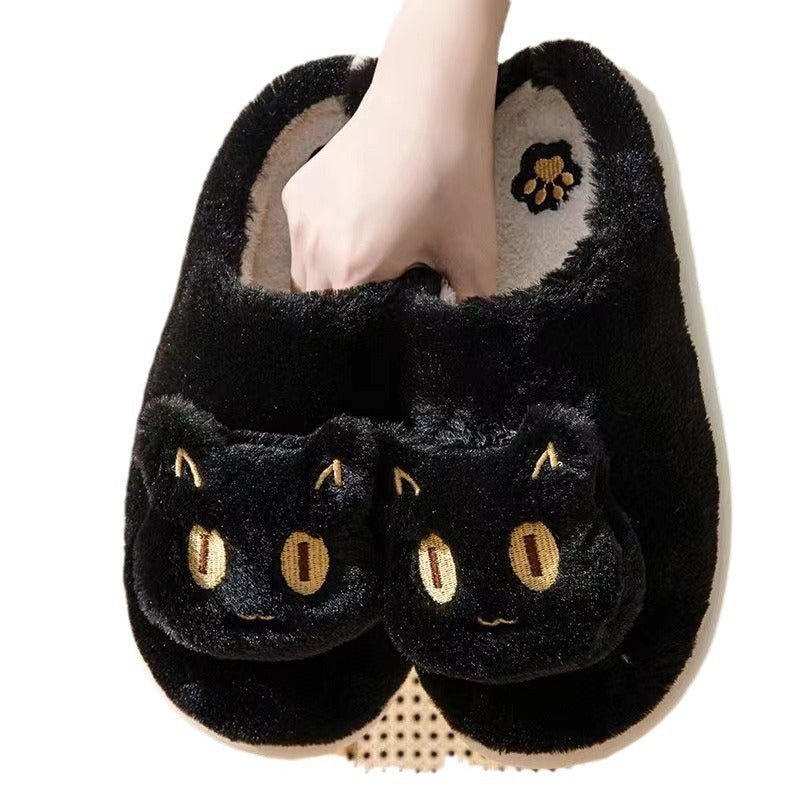 Cat Slippers Soft Plush Slippers