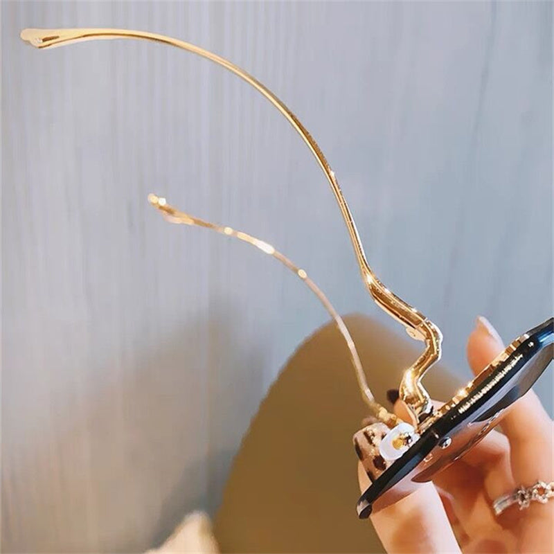 Anti-UV Rimless Glasses