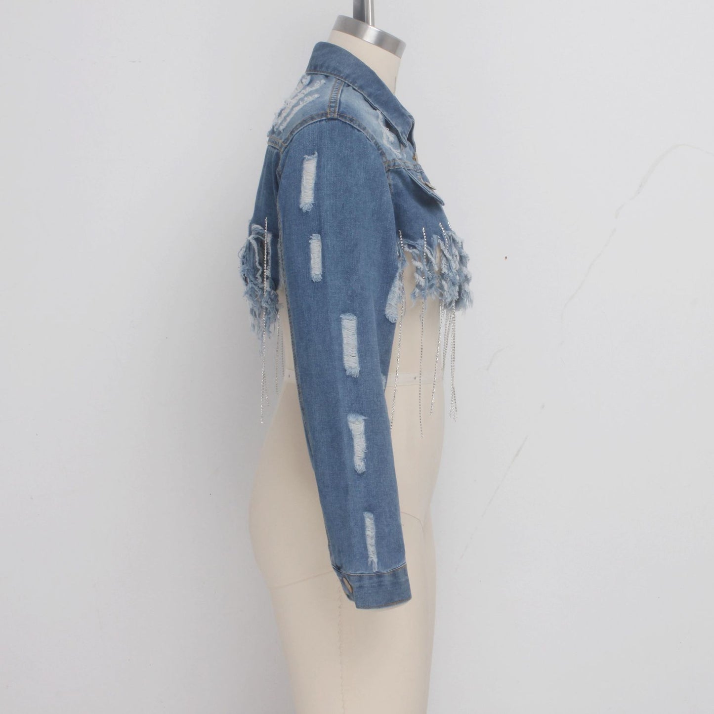 Cropped Denim Top
